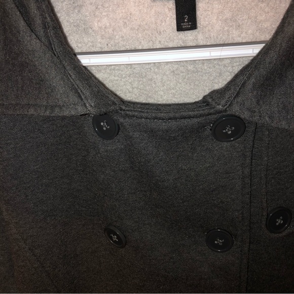 Torrid Gray Fleece Button-Up Peacoat Jacket 2X (18-20) - Picture 10 of 13